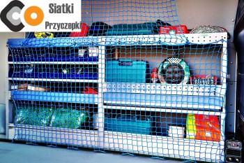 Przyczepka - Materiałowe siatki zabezpieczające transport - Małe oczko siatki